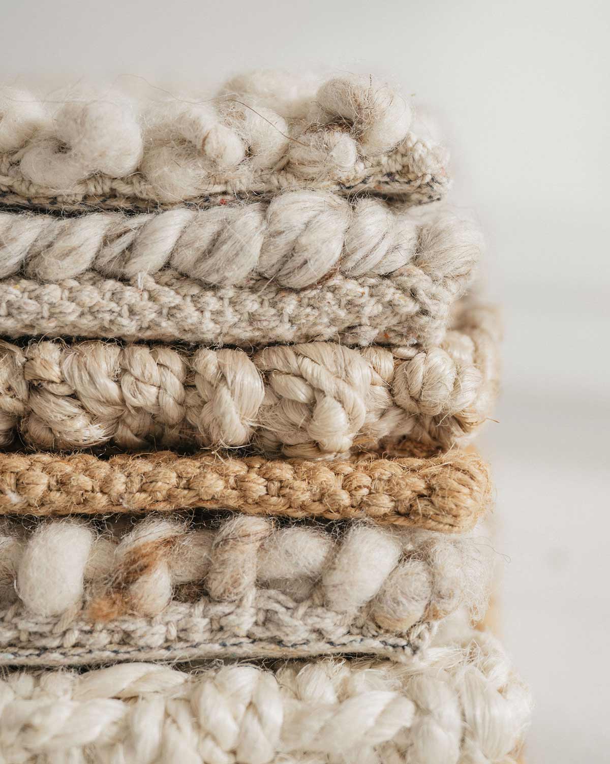 Different textures and carpet swatches