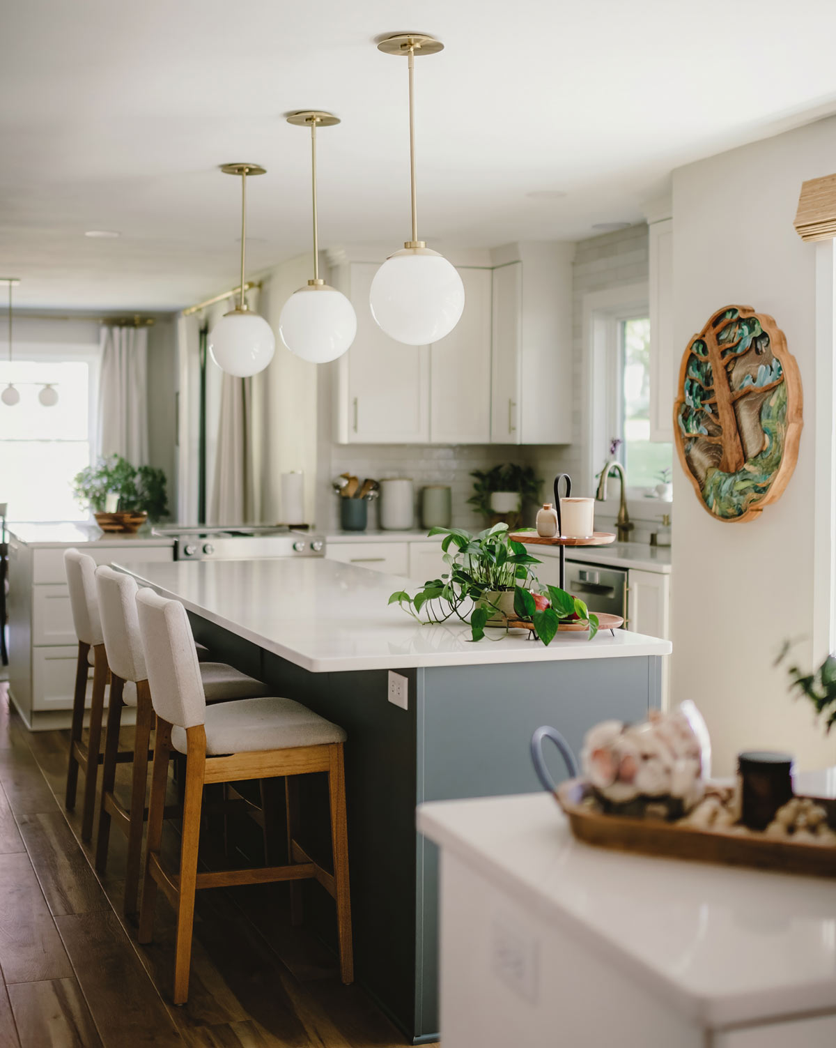 A nicley refinished kitchen